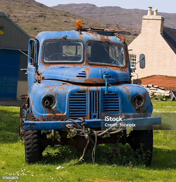 An old blue lorry
